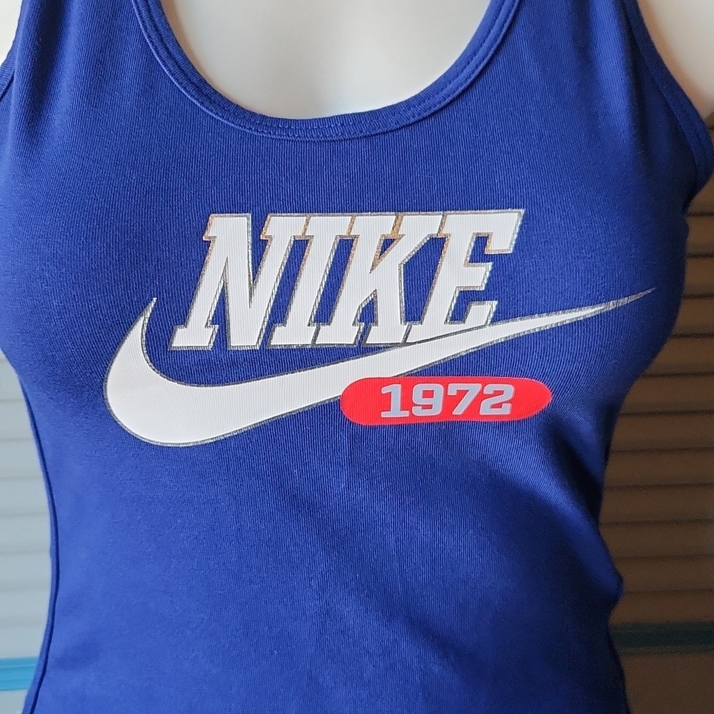 Nike Blue Racerback Tank Top - Picture 4 of 10